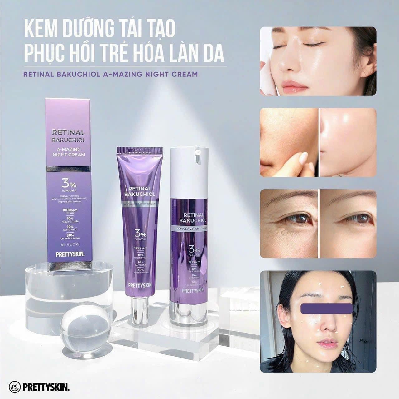 PRETTYSKIN RETINAL Bakuchiol A-Mazing Night Cream