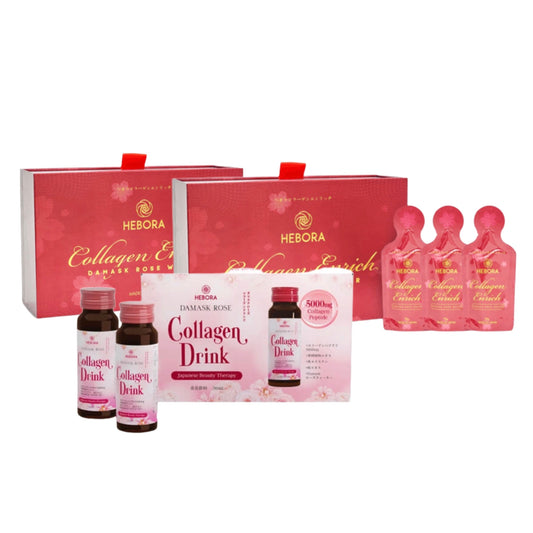 Collagen Hebora Box - Mua 2 Hộp tặng 1 Hộp Collagen Damask Drink