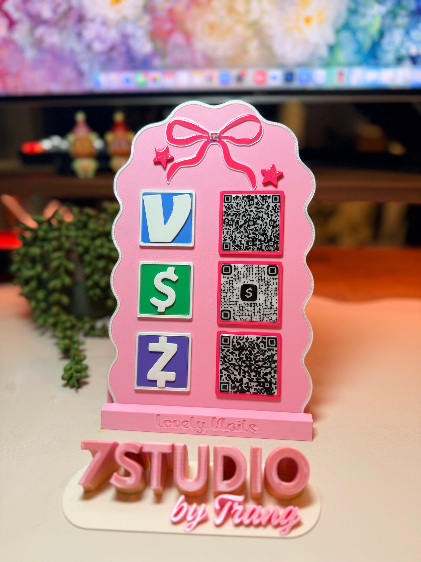 3 Payment Stand QR CODE Wavy