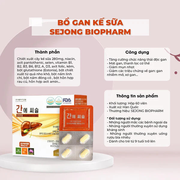 SEJONG Biopharm - Viên bổ gan