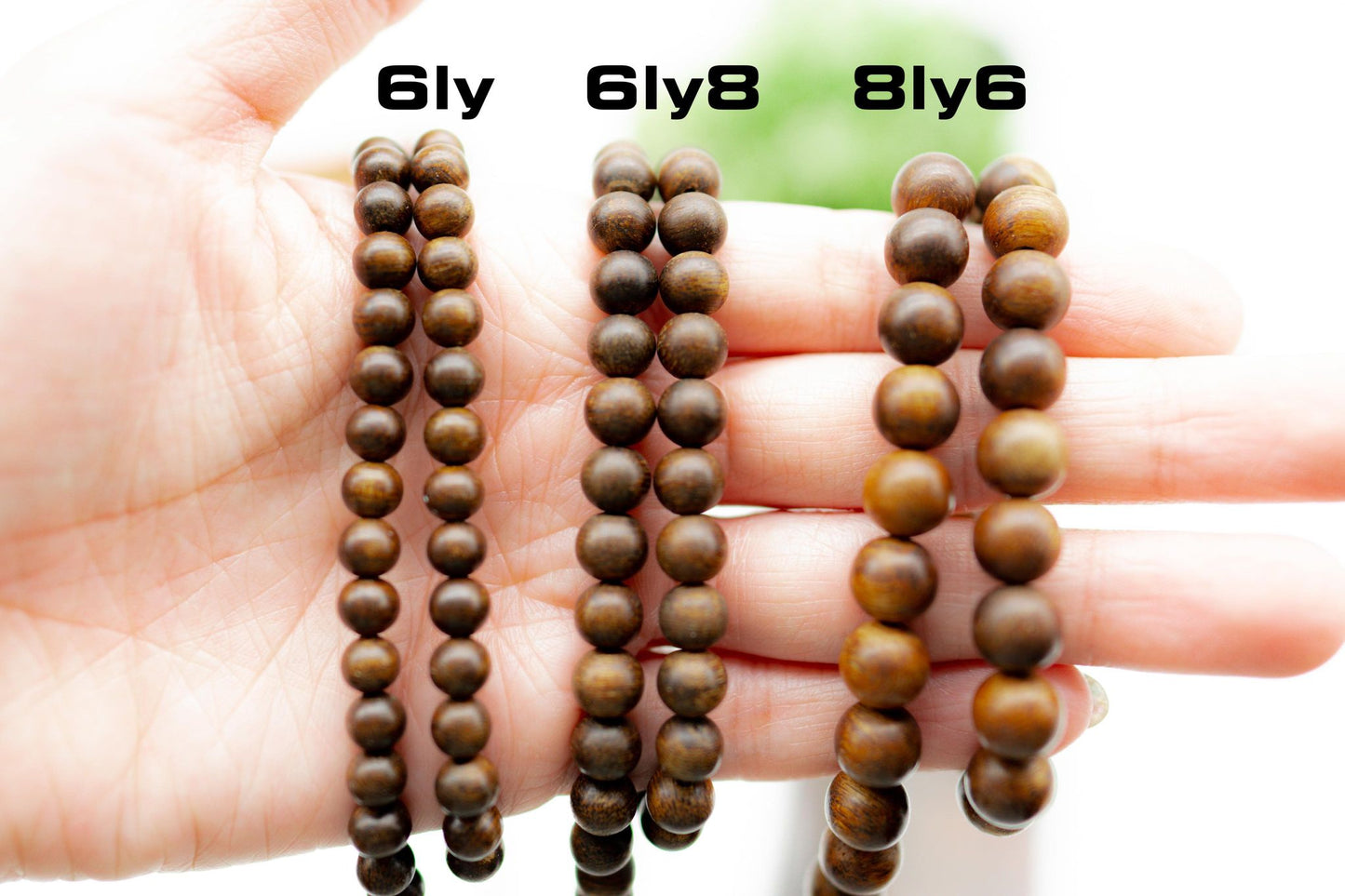 Vòng Trầm Hương Indo 108 Hạt Charm Phật