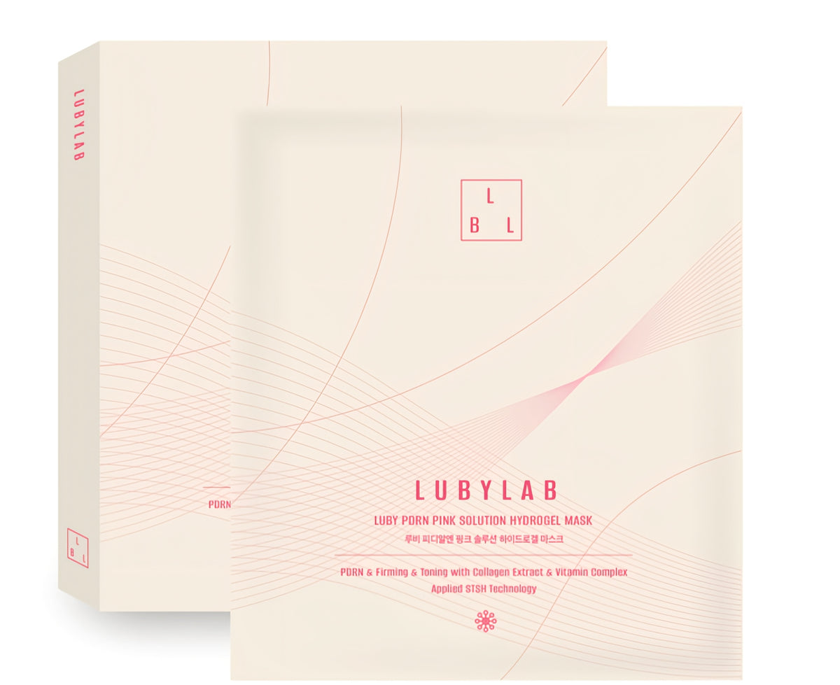 LUBYLAB PDRN Pink Solution Hydrogel Mask 4pcs