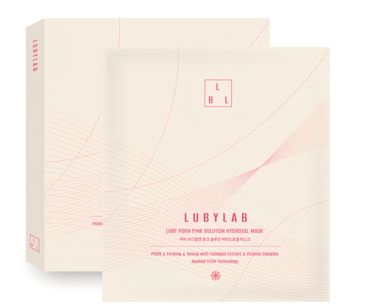LUBYLAB PDRN Pink Solution Hydrogel Mask 4pcs