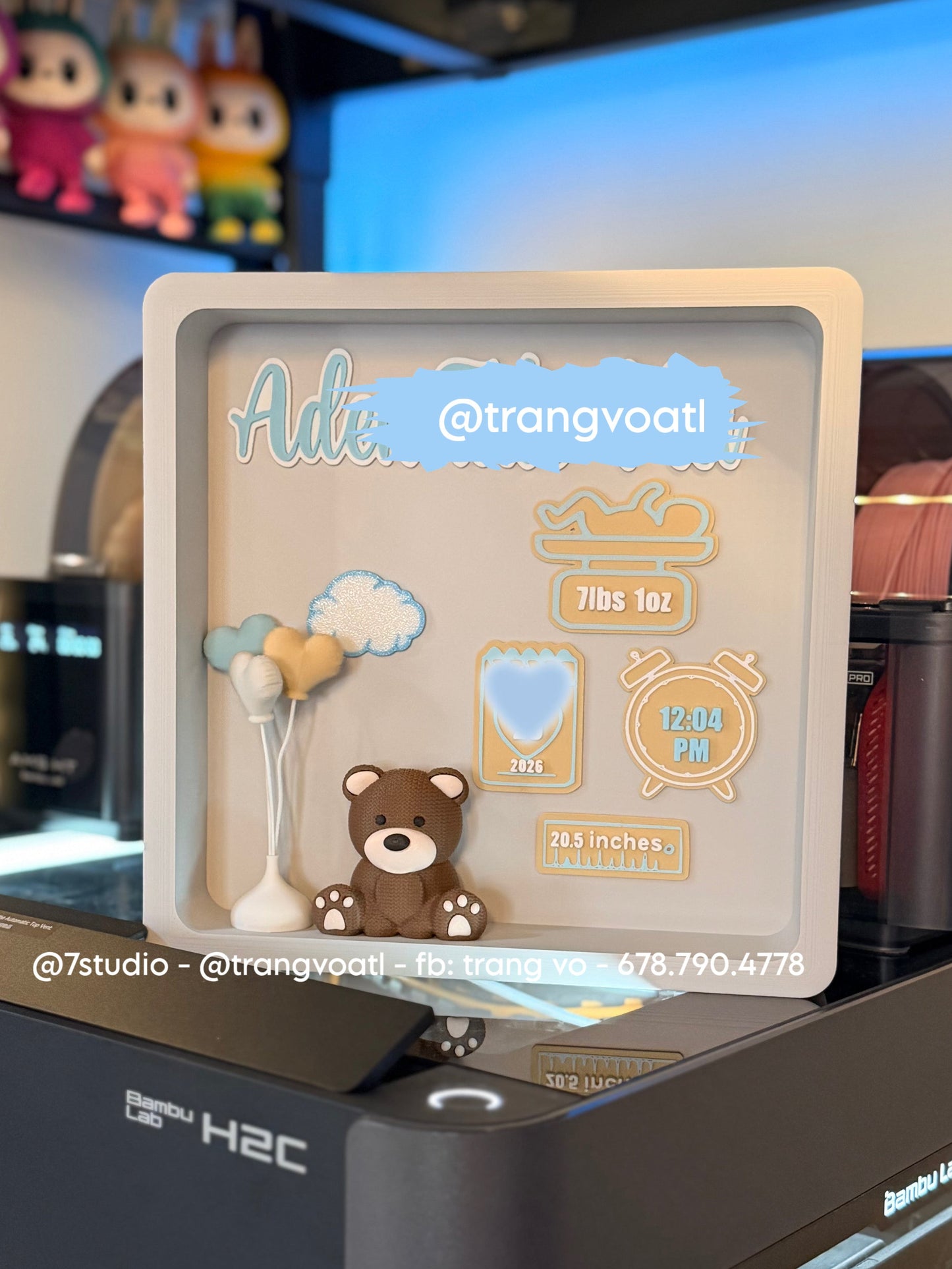 Birth Stats Box nursery