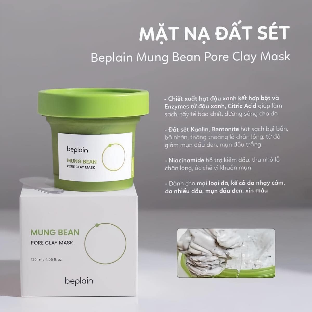 BEPLAIN Mung Bean Pore Clay