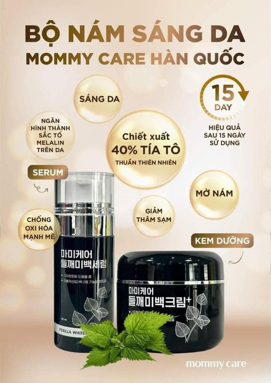 MOMMY CARE Perilla Whitening Bộ Tinh Chất & Kem Dưỡng Trị Nám