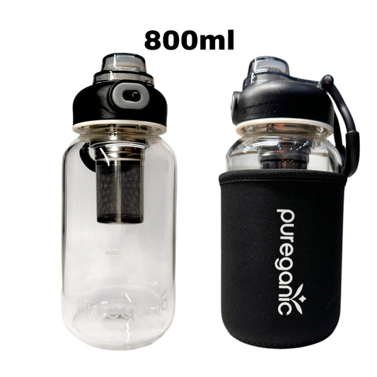 Tea Infuser Glass Bottle 800 mL - Bình trà thuỷ tinh