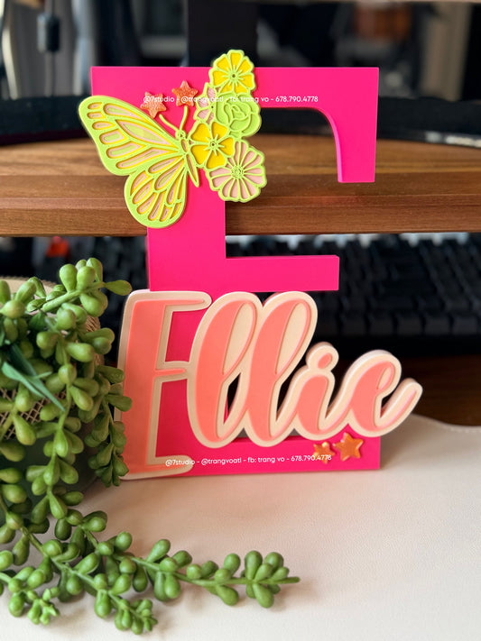 Name with Butterfly theme