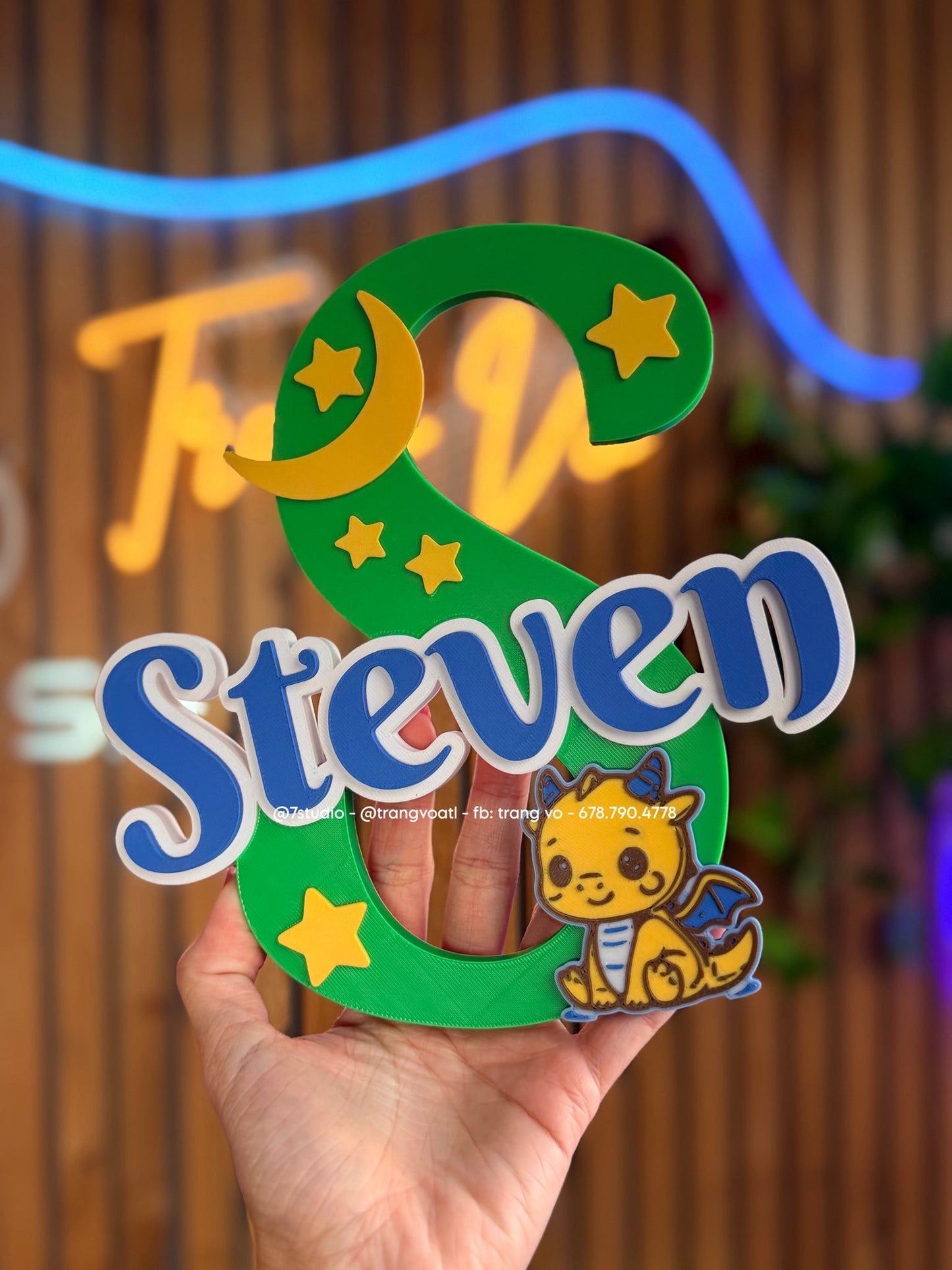 Name with Dragon Zodiac theme