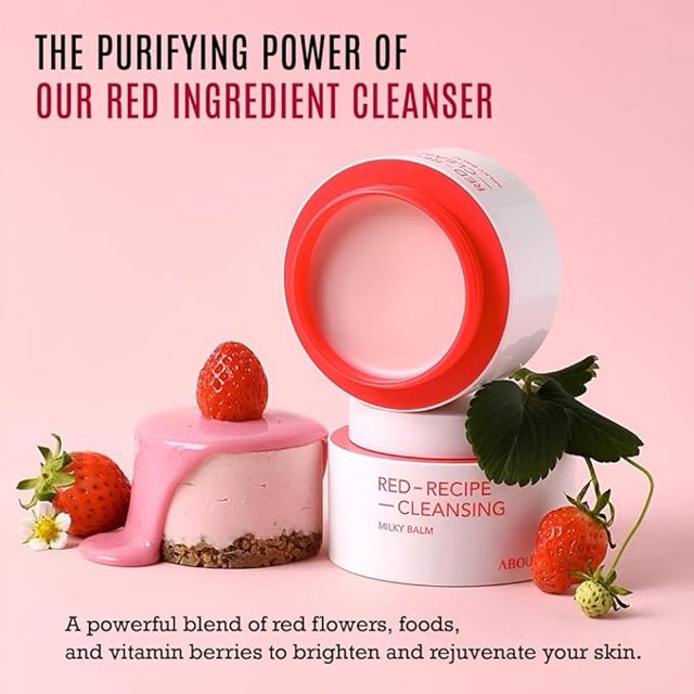 ABOUT ME Red Recipe Cleansing Milky Balm - Sáp tẩy trang