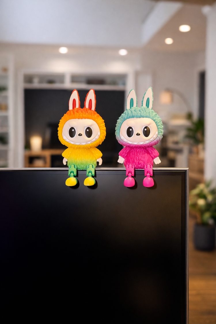 Rainbow Articulated LABUBU Figure