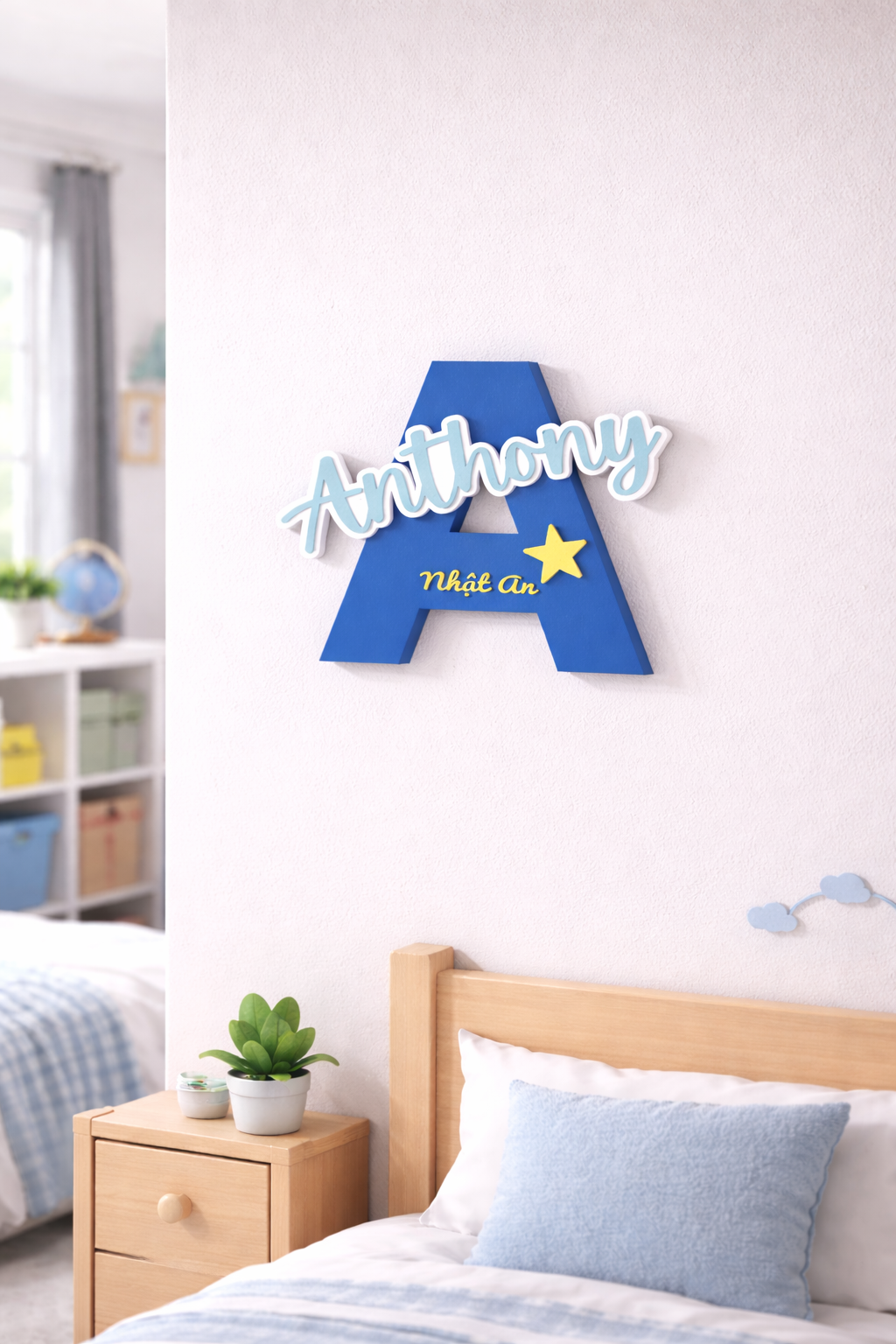 Custom Kid Name Door Sign GLOW IN THE DARK