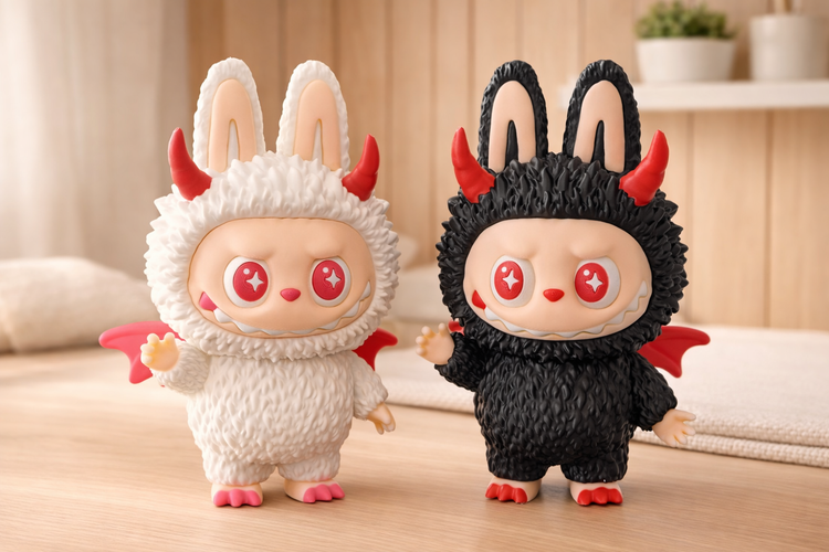 LABUBU Zimomo Archangel Figure Rotating Eyes