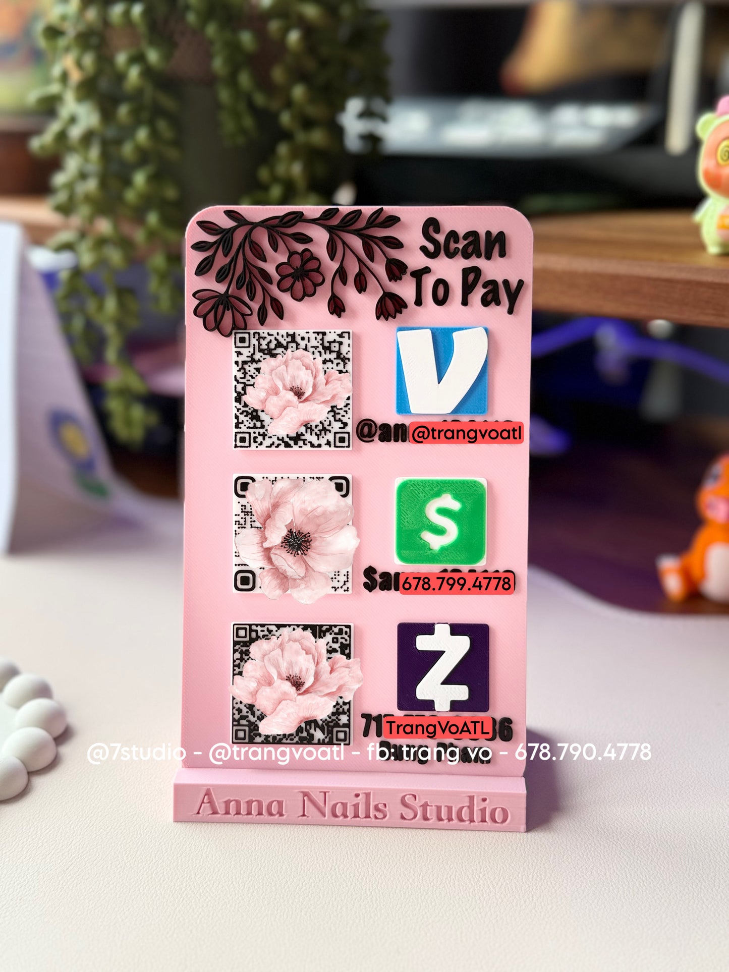 3 Payment Stand QR CODE