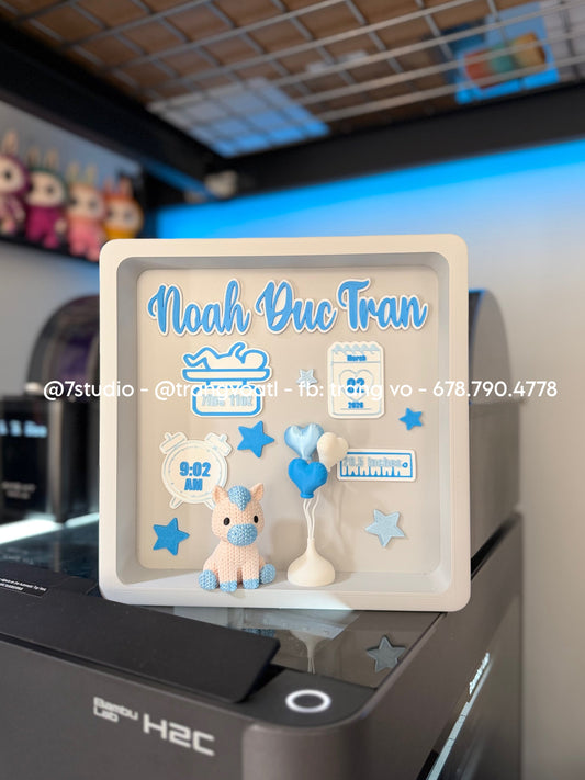 Birth Stats Box nursery