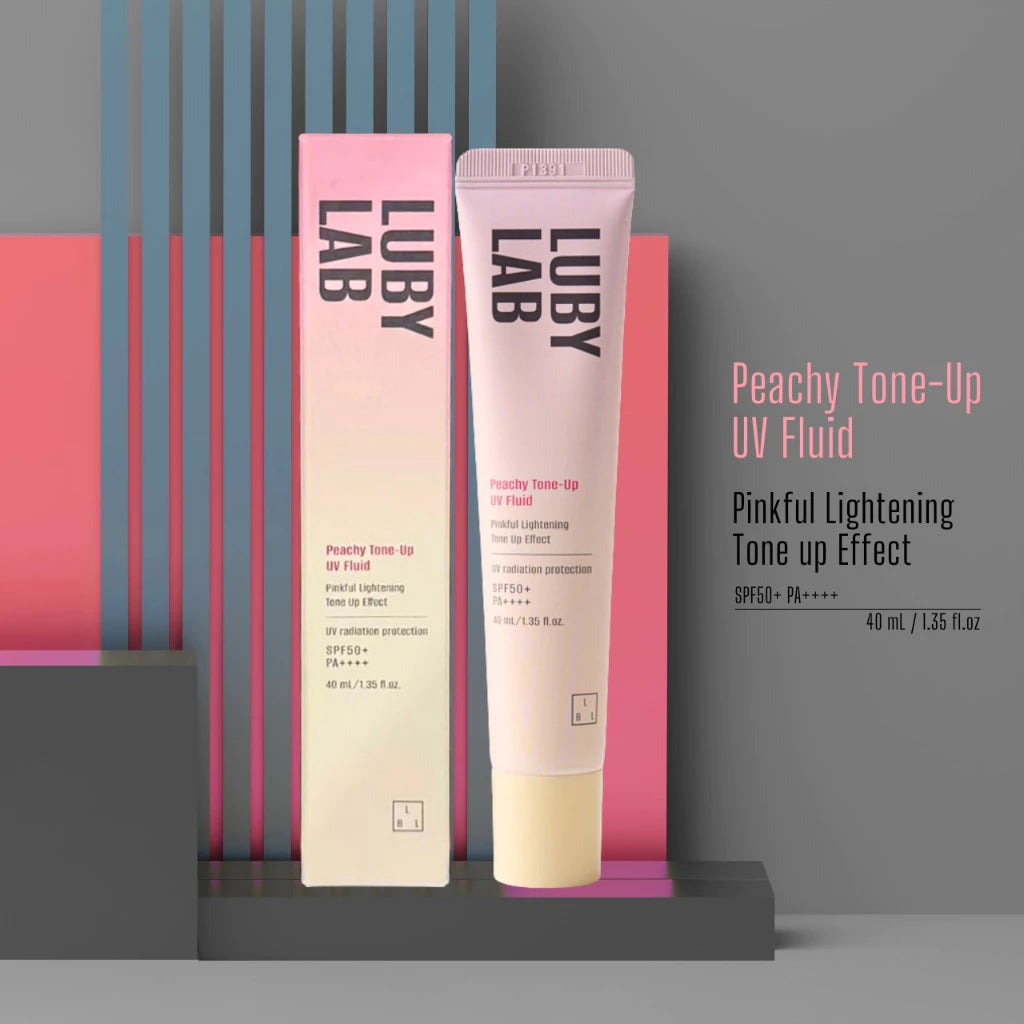 LUBYLAB Peachy Toneup UV Fluid - Chống nắng nâng tone