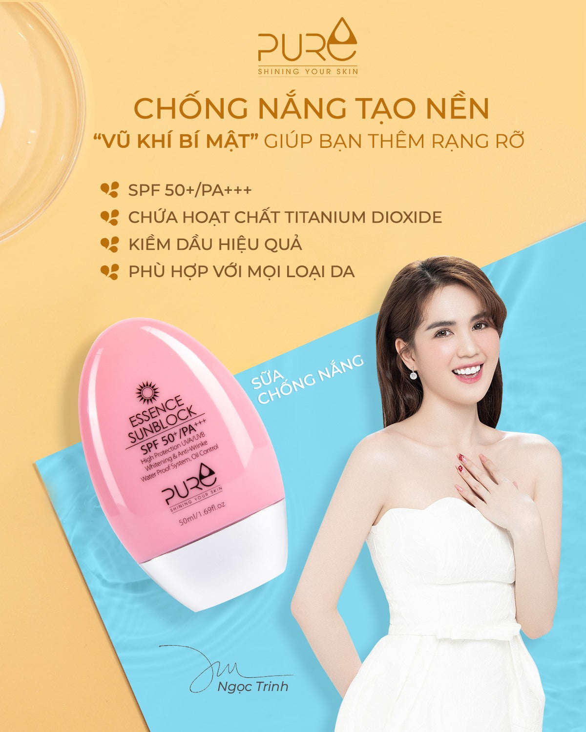 PURE Essence Sunblock - Sữa chống nắng